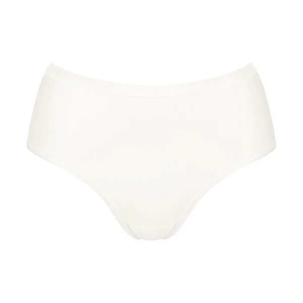 Lot de 3 culottes midi nacre en coton blanc Sloggi