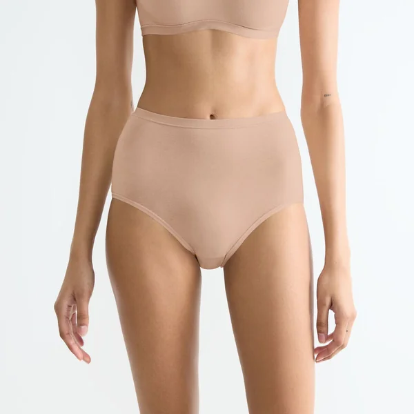 Lot de 3 culottes taille haute nude en coton Sloggi