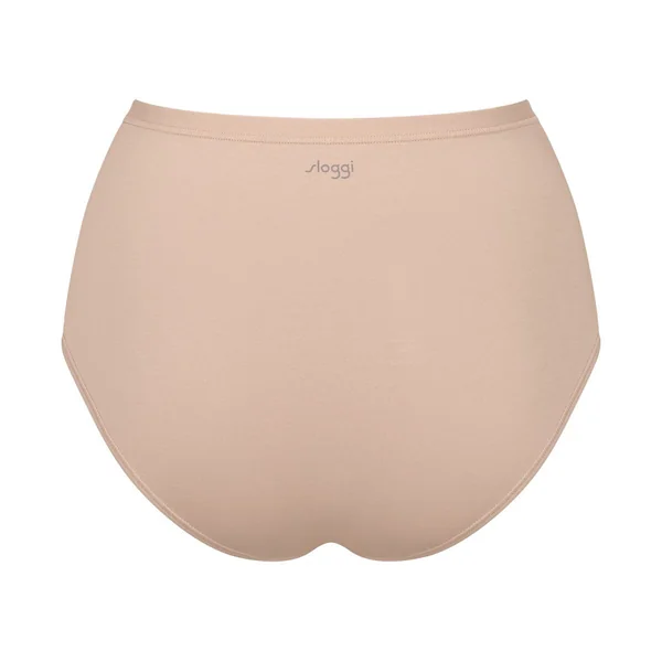 Lot de 3 culottes taille haute nude en coton Sloggi