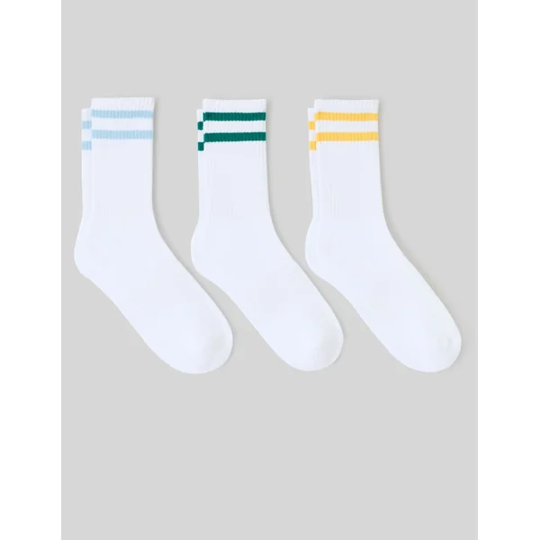 Lot de 3 paires de chaussettes de sport Vert