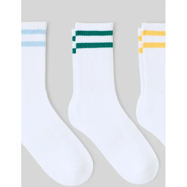 Lot de 3 paires de chaussettes de sport Vert