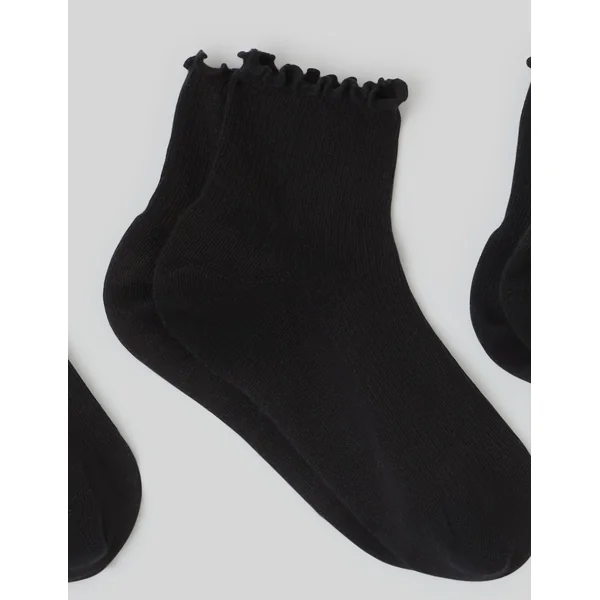 Lot de 3 paires de chaussettes froufrou Noir
