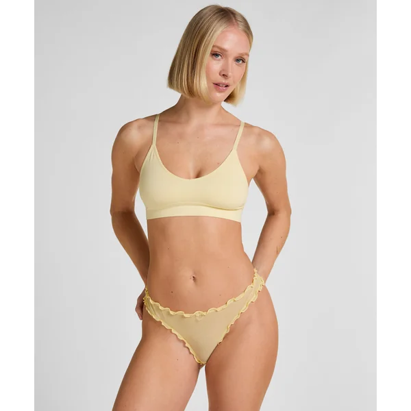 Lot de 3 Strings Vichy - Jaune