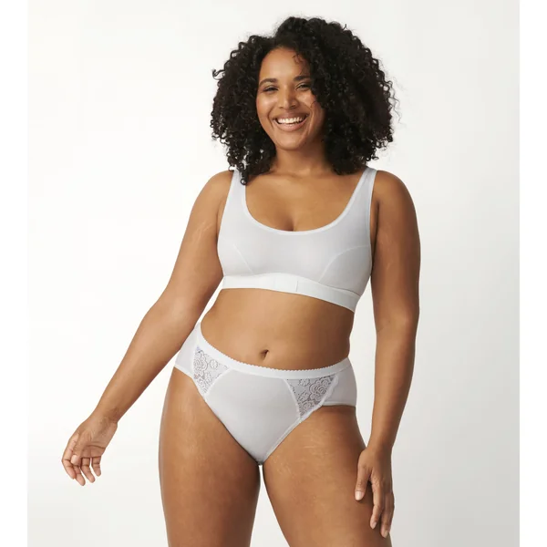 Lot de 4 culottes classiques Sloggi Chic Blanc en coton Sloggi
