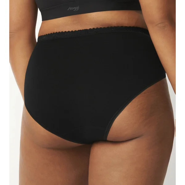 Lot de 4 culottes classiques Sloggi Chic Noires Sloggi