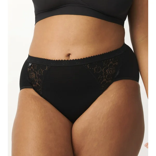 Lot de 4 culottes classiques Sloggi Chic Noires Sloggi