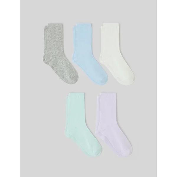 Lot de 5 paires de chaussettes lurex Bleu