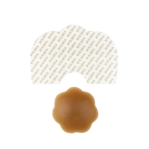 Lot de bande adhésive et caches-tétons en silicone - Marron Bye Bra TAPES Bye Bra