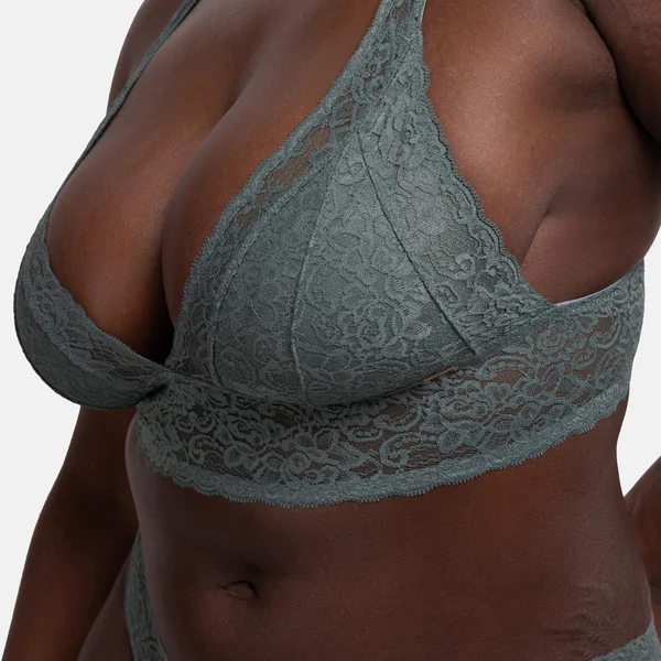 Lot de deux bralettes rembourées légères Vert /Ivoire Dorina
