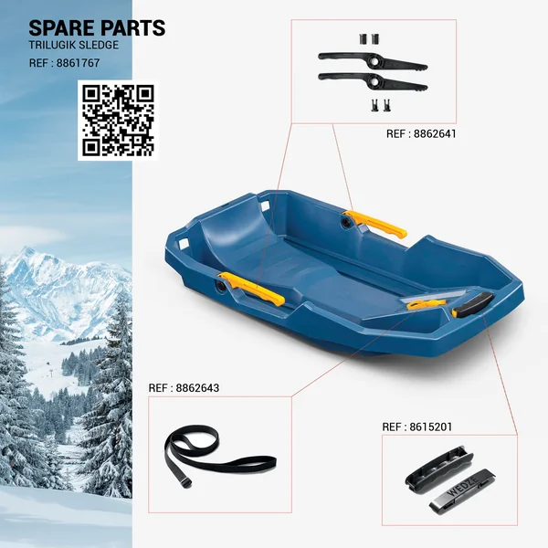 LUGE ENFANT PLATEAU - TRILUGIK BLEUE