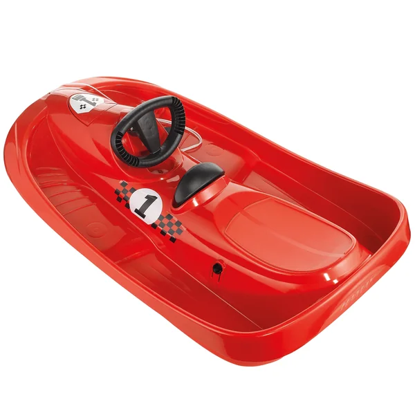 Luge Snow formel rouge enfant avec frein et volant