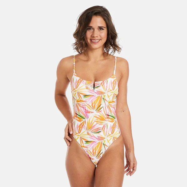 Maillot de bain 1 pièce blanc Bali Camille Cerf x Pomm Poire