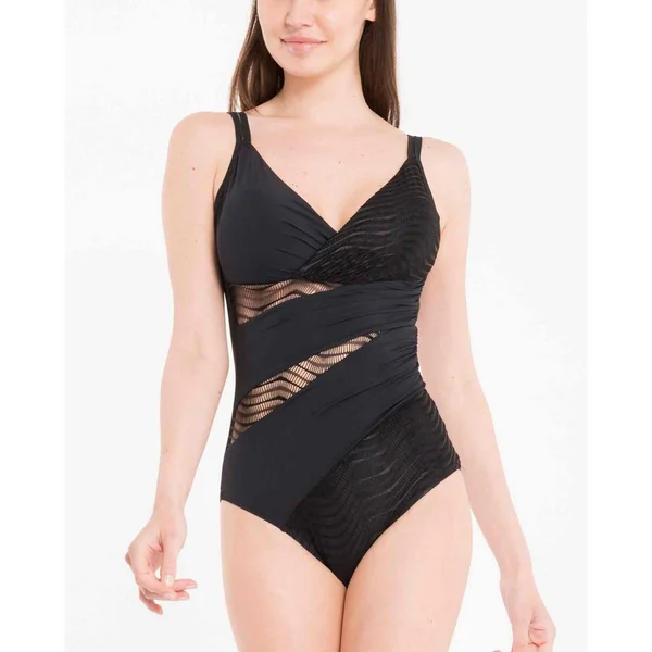 Maillot de bain 1 pièces à découpes - Noir Miradonna by Miraclesuit Athena Miradonna by Miraclesuit
