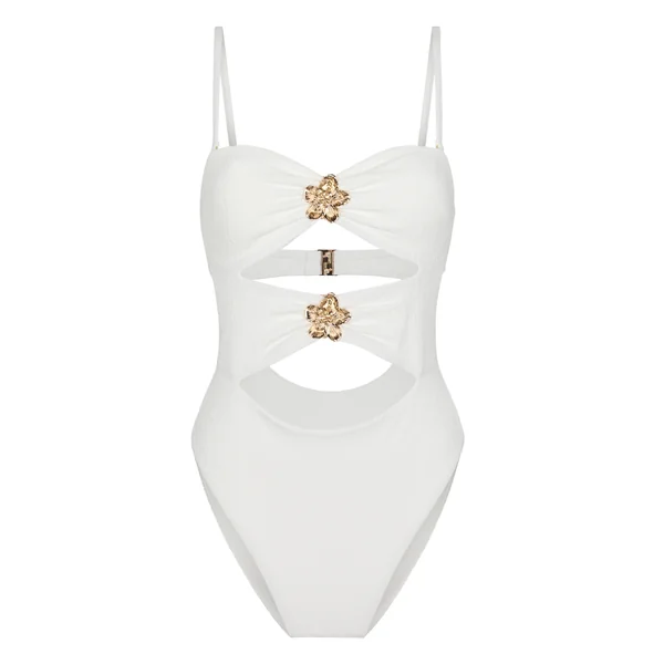 Maillot de bain Crinkle - Blanc