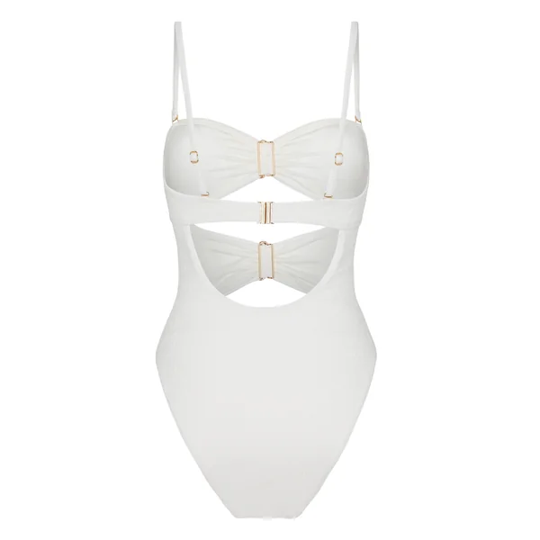 Maillot de bain Crinkle - Blanc