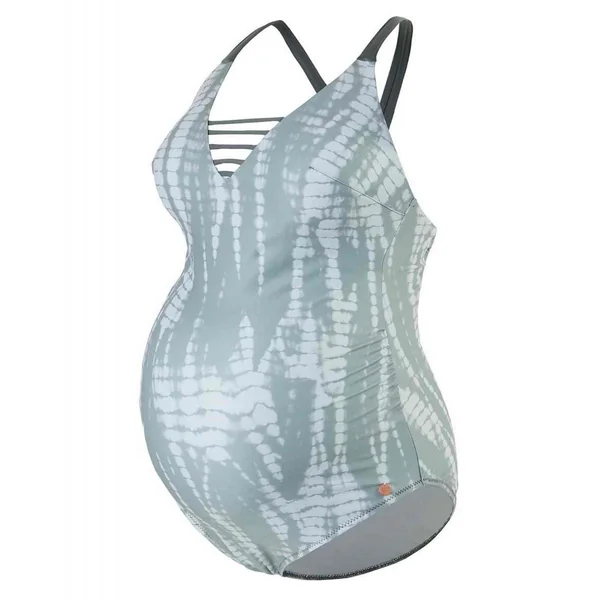 Maillot de bain de grossesse 1 pièce à coques fixes en fibres recyclées Multicolore Cache-Cœur Maillot de bain Cayman Cache Coeur Maillot