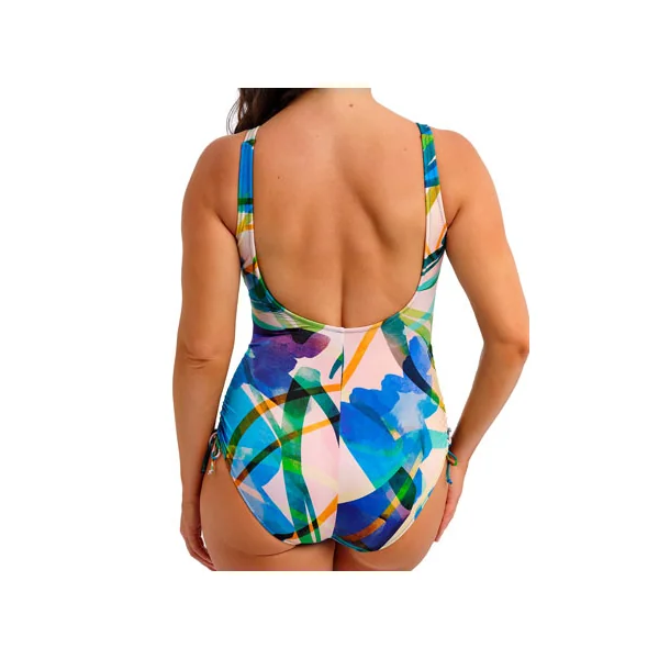 Maillot de bain décolleté V à armatures à jambes réglables MOLAKAI SHORES 507230 MULTI