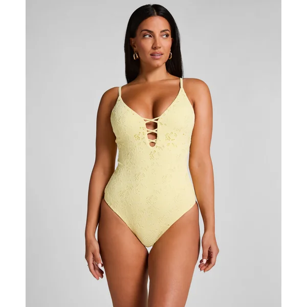 Maillot de bain en crochet - Jaune