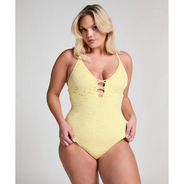 Maillot de bain en crochet - Jaune