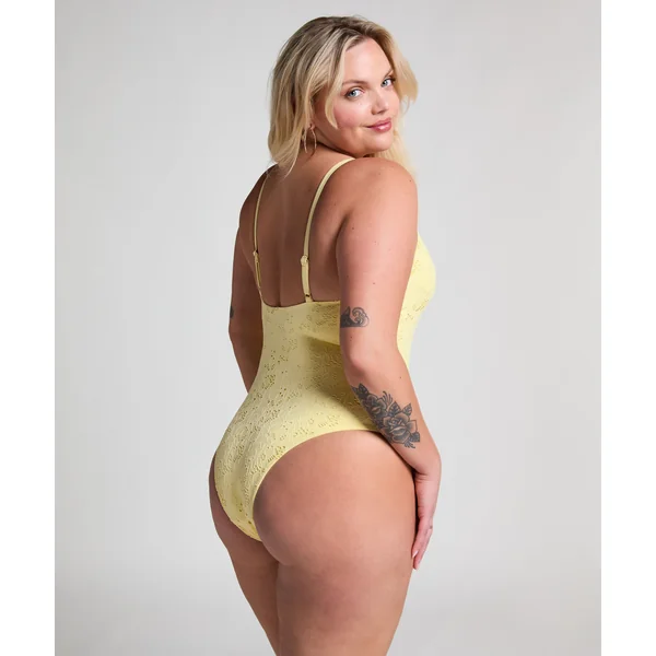 Maillot de bain en crochet - Jaune
