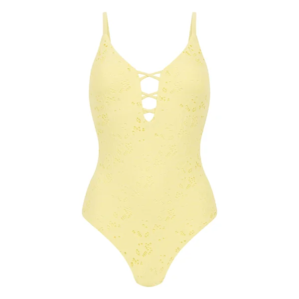 Maillot de bain en crochet - Jaune