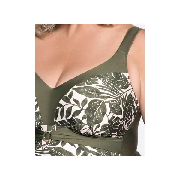 Maillot de bain grande taille à armatures BALI 9311 OLIVE