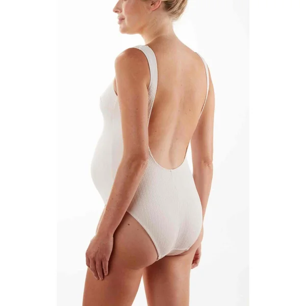 Maillot de bain maternité 1 pièce - Blanc Cache Cœur Maillot de Bain BAYSIDE Cache Coeur Maillot