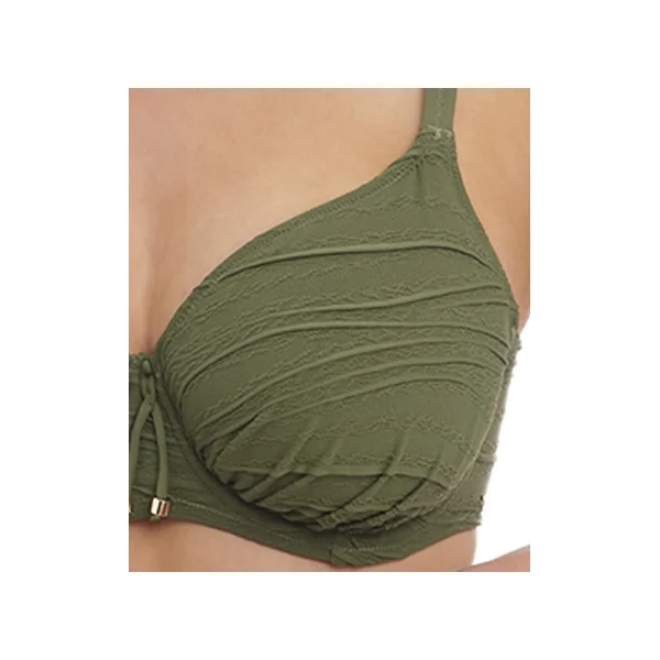 Maillot de bain plissé entier à armatures BEACH WAVES FS502201 OLIVE