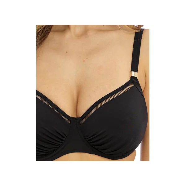 Maillot de bain plissé entier à armatures EAST HAMPTON 502801 NOIR