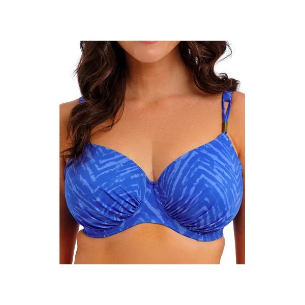 Maillot de bain plissé entier à armatures PUNTA MITA 505501 SAPHIR