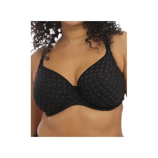 Maillot de bain plongeant à armatures 800602 BAZARUTO NOIR