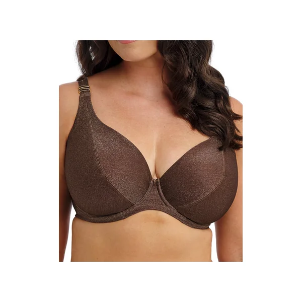 Maillot de bain plongeant à armatures SABANA 506402 CHESTNUT