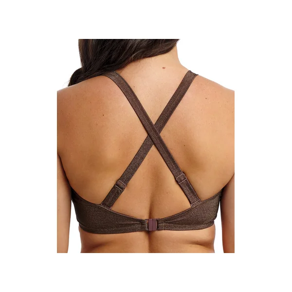 Maillot de bain plongeant à armatures SABANA 506402 CHESTNUT