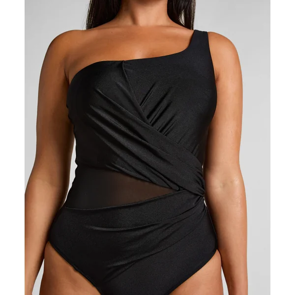 Maillot de bain Shaping Shell Mesh - Noir