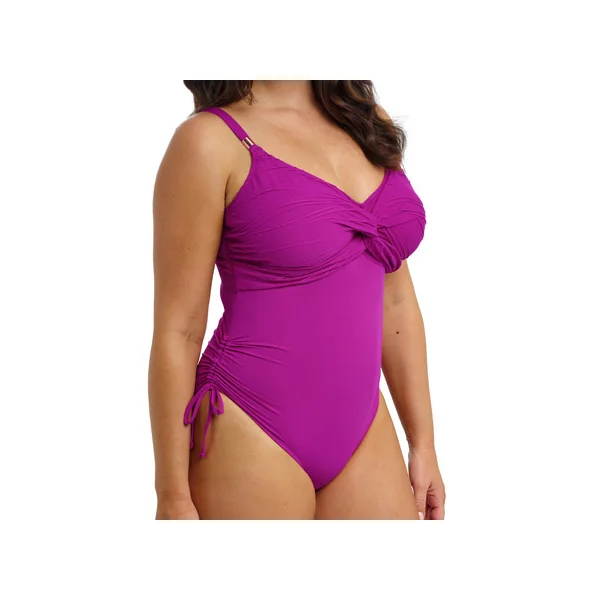 Maillot de bain twisté à armatures à jambes ajustables BEACH WAVES FS502231 BRIGHT FUCHSIA