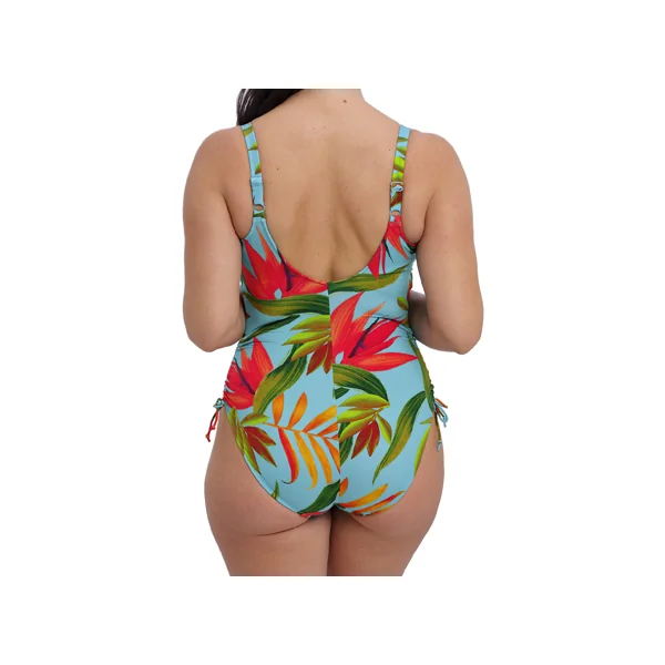 Maillot de bain twisté à armatures à jambes réglables PICHOLA 503947 AQUA