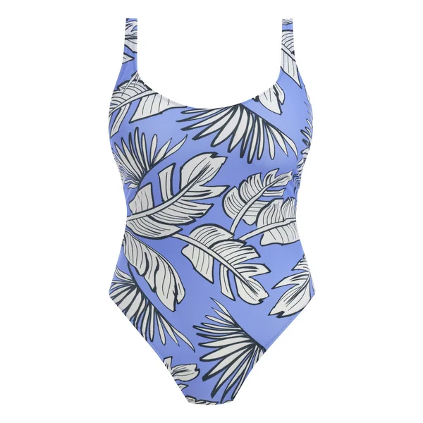 Maillot de bain une pièce - Bleu florale Freya Maillots