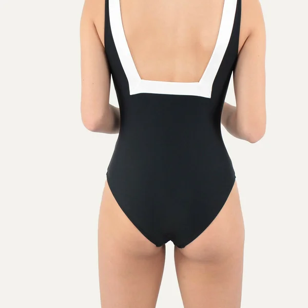 Maillot de bain une pièce encolure carré Janine Robin JAVA noir Janine Robin Java