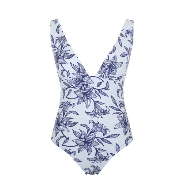 Maillot de bain une pièce - Imprimé Bleu Panache Maillot