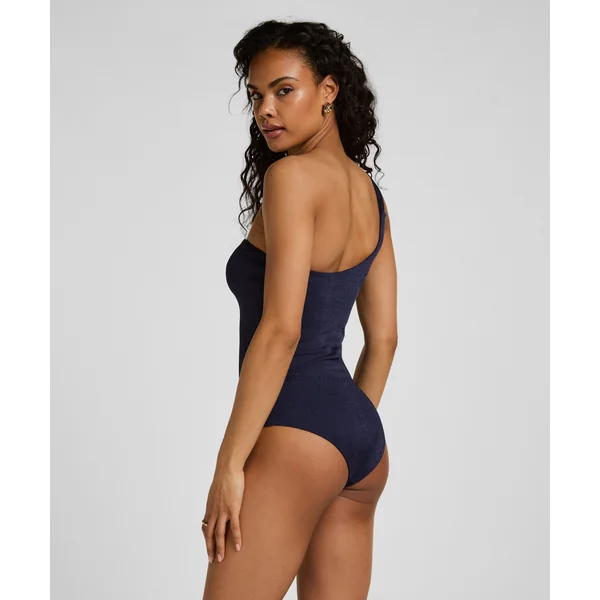 Maillot de Bain Une Épaule Sorrento - Bleu