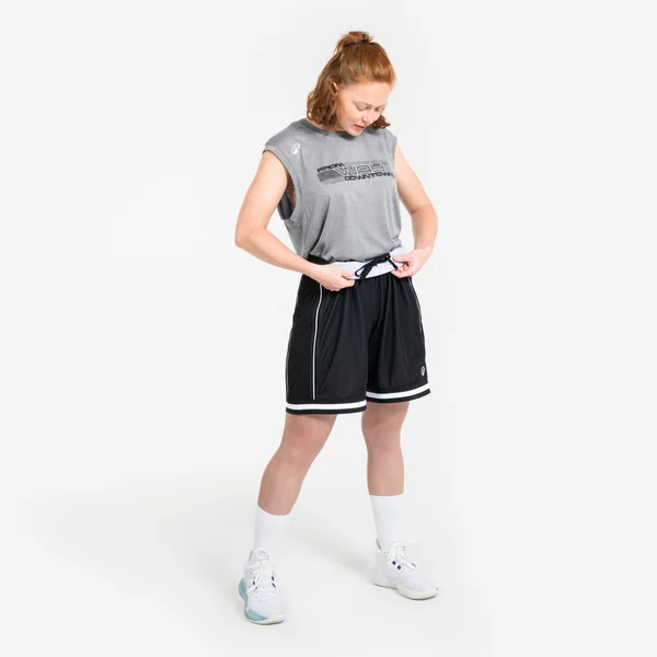 MAILLOT DE BASKETBALL SANS MANCHE HOMME/FEMME - FAST 500 GRIS