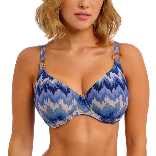 Maillot emboitant Bleu graphique Freya Maillots