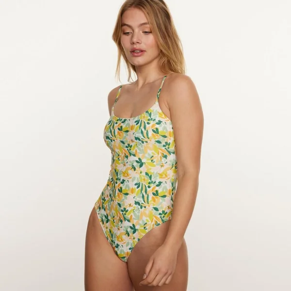 Maillot une pièce jaune Capeline Brigitte Bardot