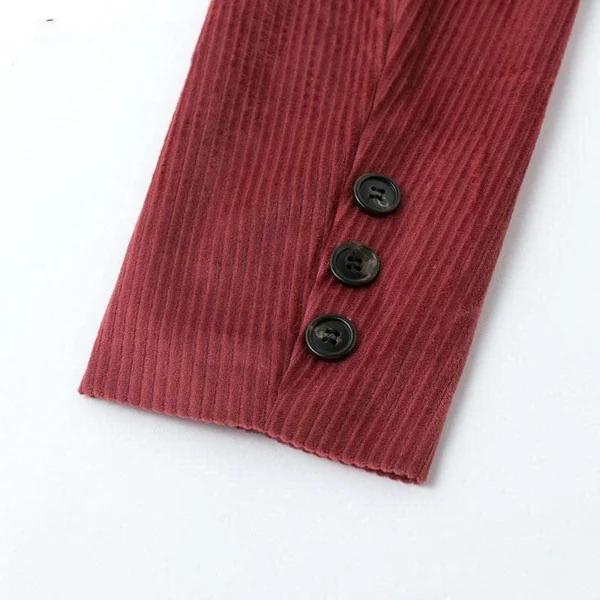 Manteau Bohème Bordeaux Effet Velours