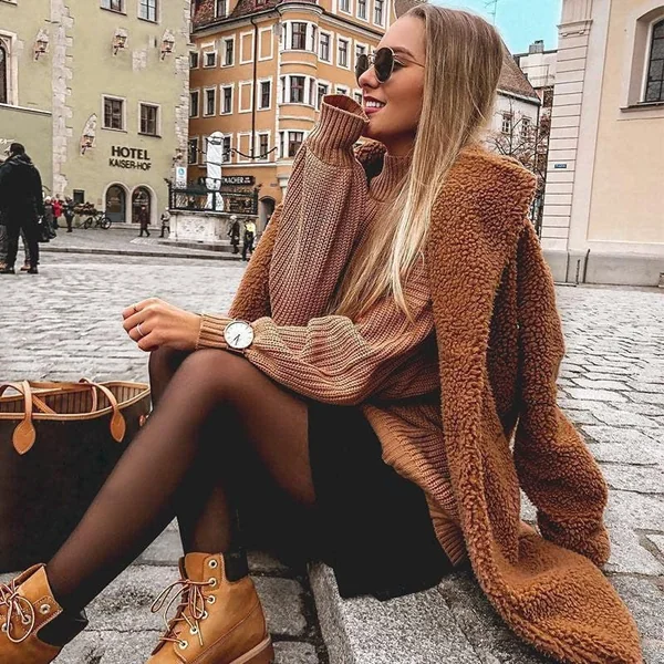 Manteau Bohème Peluche