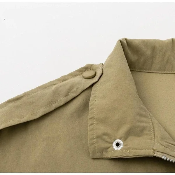 Manteau Long Bohème Kaki