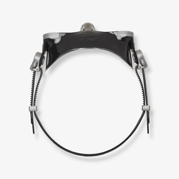 Masque chasse sous-marine/apnée bi-hublot micro volume et anti buée, Falcon noir