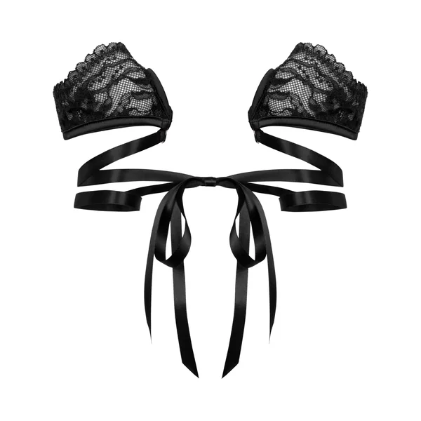 Menottes en dentelle - Noir