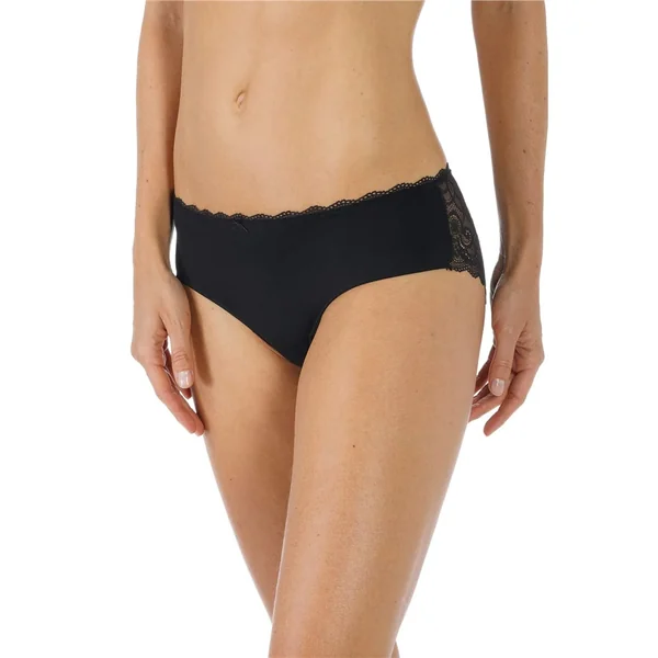 Mey - Culotte haute avec taille en dentelle Noir Large/42