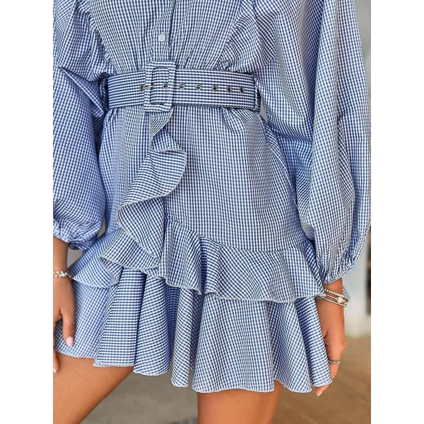 Mini Robe Bohème Bleu Clair